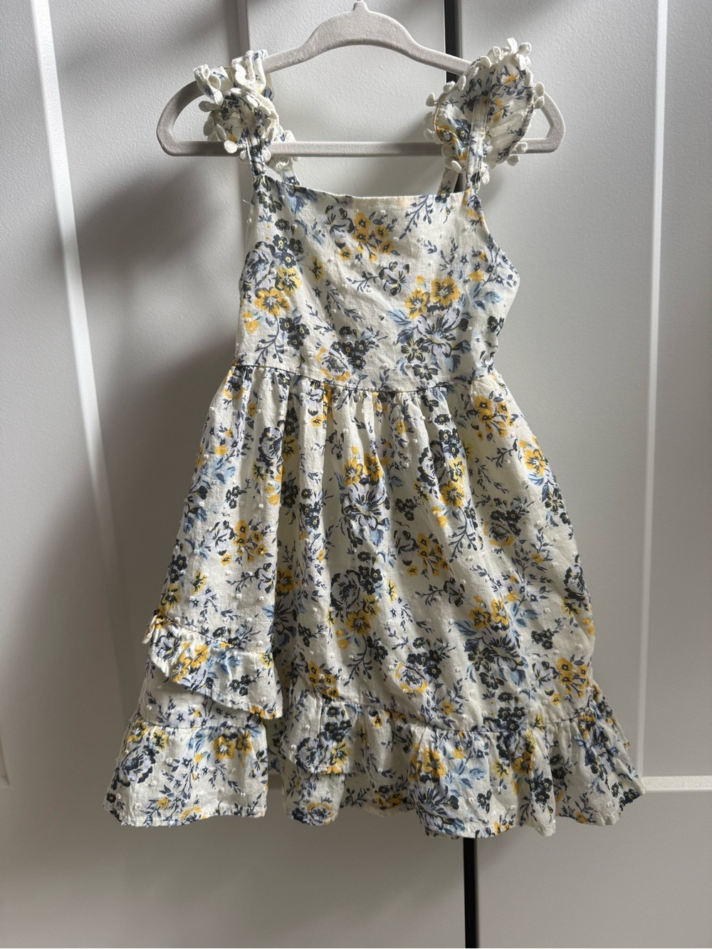 Joie Blue and Yellow Floral Dress